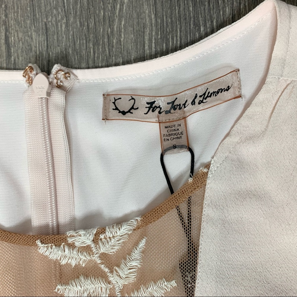 For Love & Lemons Emelia Romper Dusty Pink Size Medium - Picture 15 of 16